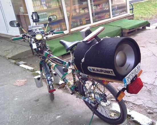 Modifikasi Sound System Sepeda  Foto Lucu