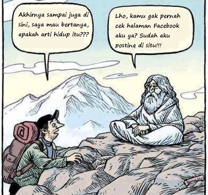 Mencari Arti Hidup  Gambar Komik Lucu